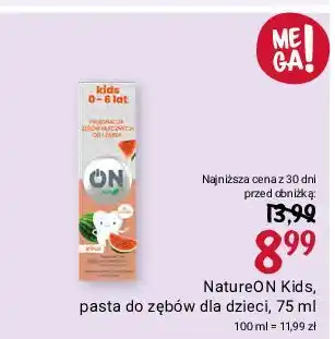 Rossmann Pasta do zębów arbuz Nature On oferta
