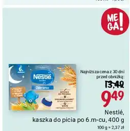 Rossmann Kaszka do picia wielozbożowa Nestle Na Dobranoc oferta