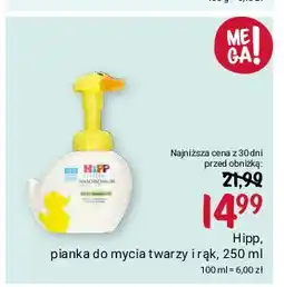 Rossmann Pianka do mycia twarzy i rąk kaczuszka Hipp Babysanft oferta
