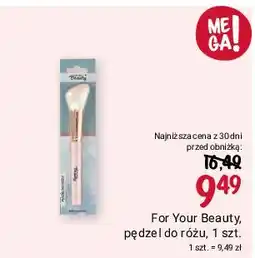 Rossmann Pędzel do rózu For Your Beauty oferta