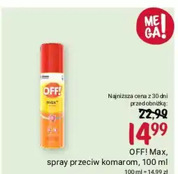 Rossmann Spray przeciw owadom Off! Max oferta