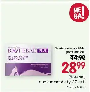 Rossmann Tabletki Biotebal Plus oferta
