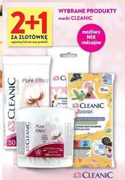 Intermarche Płatki kosmetyczne pure effect kwadratowe Cleanic oferta