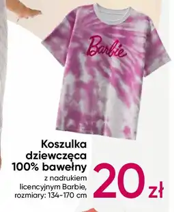 Pepco Koszulka dziewczęca barbie 134-170 cm oferta