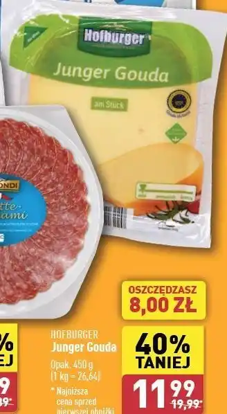 ALDI Ser gouda jung Hofburger oferta