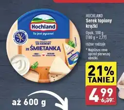 ALDI Ser topiony śmietankowy Hochland oferta