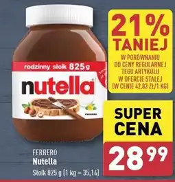 ALDI Krem czekoladowo-orzechowy Nutella oferta