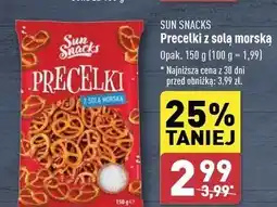 ALDI Precelki z solą morską Sun Snacks oferta