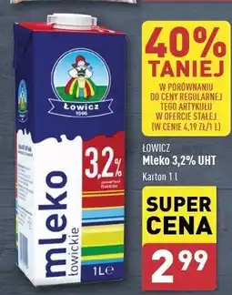 ALDI Mleko 3.2 % Łowicz 1906 Łowickie oferta