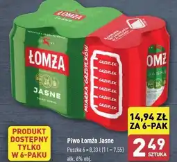 ALDI Piwo Łomża Jasne (Dawniej Export) oferta