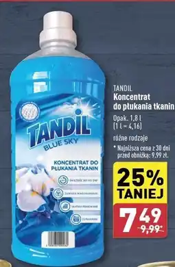 ALDI Koncentrat do płukania tkanin blue sky Tandil oferta