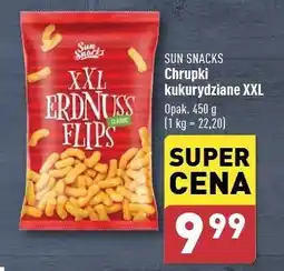ALDI Chrupki kukurydziane orzechowe Sun Snacks oferta