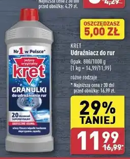 ALDI Granulki do udrożniania rur Kret oferta