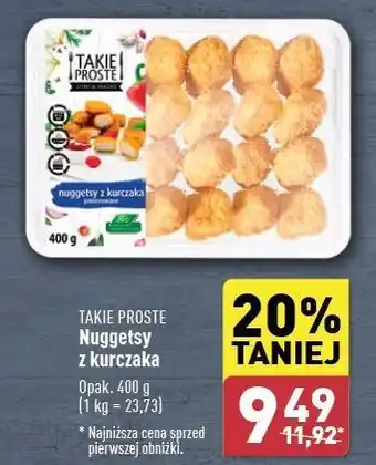 ALDI Nuggetsy z kurczaka Takie Proste oferta