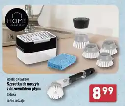 ALDI Szczotka do naczyń z dozownikiem płynu Home Creation oferta