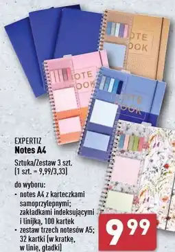 ALDI Notes spiralny a4/100 k. Expertiz oferta
