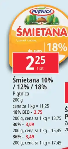 E.Leclerc Śmietana 18% Piątnica oferta