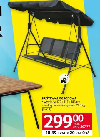 Selgros Huśtawka ogrodowa oferta