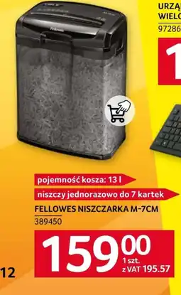 Selgros Niszczarka Fellowes oferta