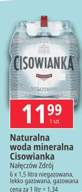 E.Leclerc Woda lekko gazowana Cisowianka oferta