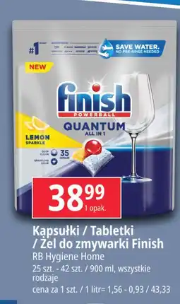 E.Leclerc Tabletki do zmywarek lemon Finish Quantum oferta