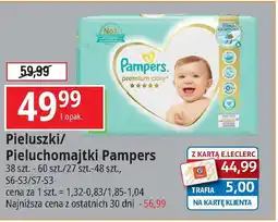 E.Leclerc Pieluszki dla dzieci 3 midi Pampers Premium Care oferta