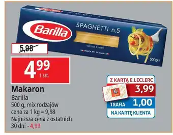 E.Leclerc Makaron spaghetti no 5 Barilla oferta