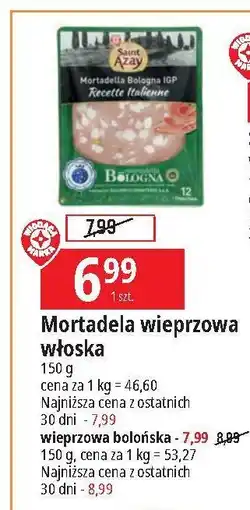 E.Leclerc Mortadela wieprzowa bolońska Wiodąca Marka Saint Azay oferta