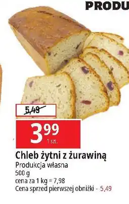 E.Leclerc Chleb żytni z żurawiną oferta