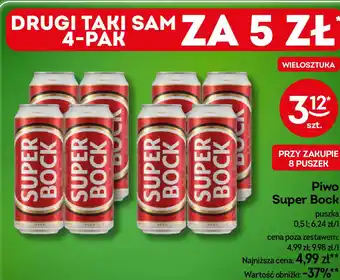 Żabka Piwo Super Bock puszka 0,5l oferta