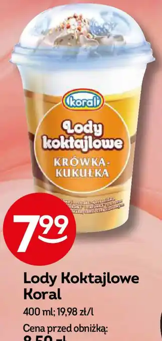 Żabka Koral Lody koktajlowe Krówka-Kukułka 400 ml oferta