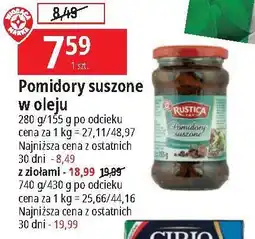 E.Leclerc Pomidory suszone w oleju z ziołami Wiodąca Marka Rustica oferta