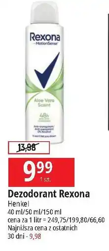 E.Leclerc Antyperspirant Rexona Aloe Vera oferta
