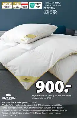 JYSK Kołdra z puchu gęsiego oferta