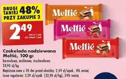 Biedronka Czekolada truskawkowa Meltie oferta