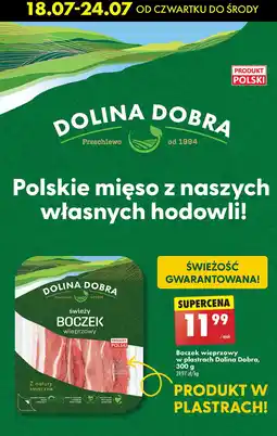 Biedronka Boczek wieprzowy plastry Dolina dobra oferta
