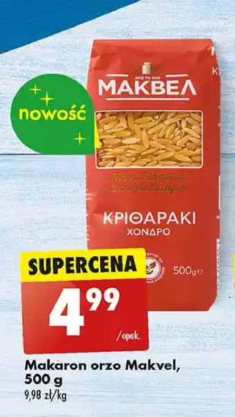 Biedronka Makaron orzo Makvel oferta