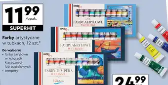 Biedronka Farby akrylowe pastelowe Loozz Art oferta