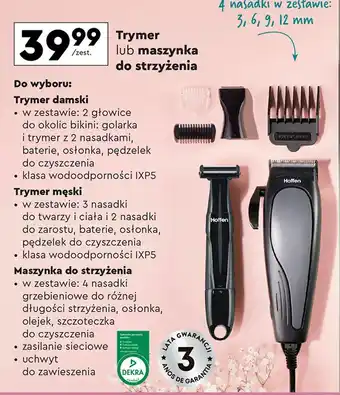 Biedronka Maszynka do strzyżenia Hoffen oferta