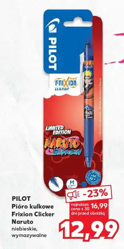 Kaufland PILOT Pióro kulkowe Frixion Clicker Naruto oferta
