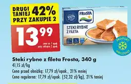 Biedronka Steki rybne z fileta Frosta oferta