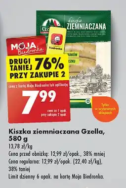 Biedronka Kiszka ziemniaczana Gzella oferta
