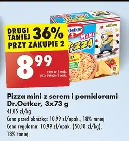 Biedronka Mini pizza z serem i szynką Dr. Oetker Minipizza oferta