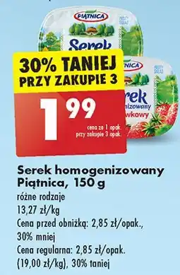 Biedronka Serek homogenizowany waniliowy Piątnica oferta