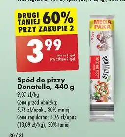 Biedronka Spód do pizzy Donatello Pizza oferta