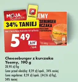 Biedronka Cheesburger z kurczaka Yeemy oferta