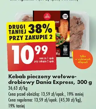 Biedronka Kebab wołowo-drobiowy Danie Express oferta