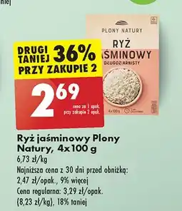 Biedronka Ryż jaśminowy długoziarnisty Plony Natury oferta