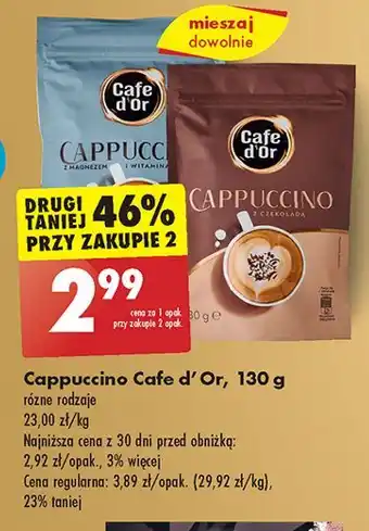 Biedronka Cappuccino z magnezem Cafe D'or oferta