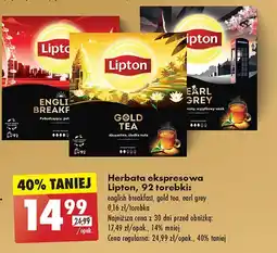 Biedronka Herbata Lipton Brilliant Gold Tea oferta